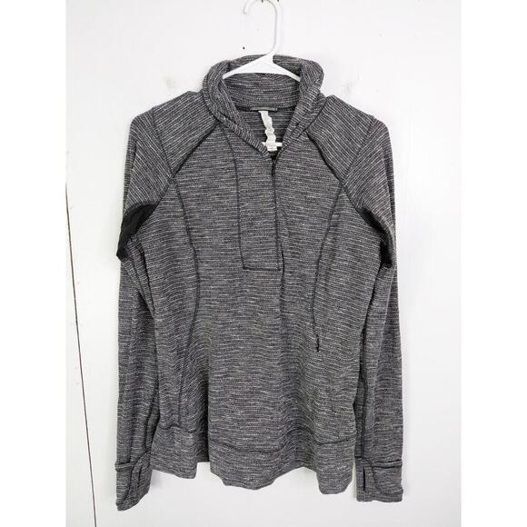 Lululemon Top Womens 10 Think Fast Pullover Athleisure Yoga Pilates Thumb Holes - Picture 1 of 11